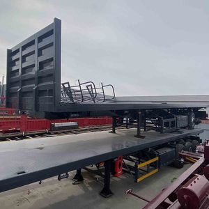 Vehicle Master 45 <strong>Ft</strong> 40 <strong>Ft</strong> <strong>20</strong> <strong>Ft</strong> Steel Semi-<strong>Trailer</strong> 2 Axle 3 Axle Flat Bed Flatbed <strong>Trailer</strong> for Sale Africa for Truck Container - Product Image 4