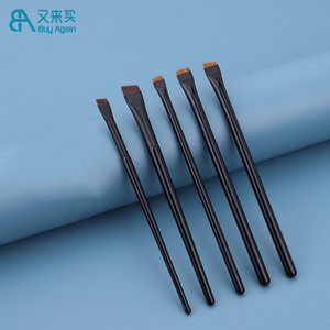 Pinceau de maquillage professionnel de haute qualité à poils naturels, plat et fin, pour anticernes, sourcils et <span class=keywords><strong>eye</strong></span>-<span class=keywords><strong>liner</strong></span> - Product Image 2