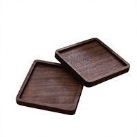 Sous-verres en bois naturel écologique au design contemporain, diamètre 33 cm, épaisseur 3 mm, ensemble AZ ENTERPRISES pour la décoration de table à la maison