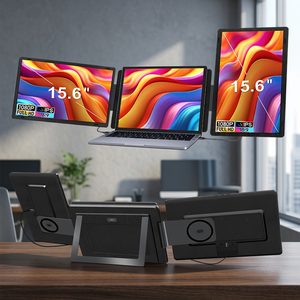 Extensor de Pantalla Triple de 15.6 Pulgadas, USB-C HDMI, Plug and Play, Diseño Desmontable, Monitor Dual Portátil para Laptop - Product Image 1
