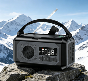 Radio d'urgence solaire à manivelle 10000mAh, alarme SOS, lampe torche LED, batterie externe rechargeable, kit de survie portable (modèle H17) - Product Image 4