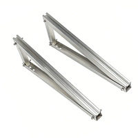 Kit de poutres triangulaires SunX-Tech en U, base en béton ou lestée pour système de montage solaire sur toit plat ou structure de montage au sol pour panneaux photovoltaïques