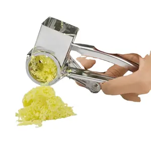 Free Shipping Creative 4 Drums Blades Rotary Cheese Grater Stainless Steel Cheese Slicer S