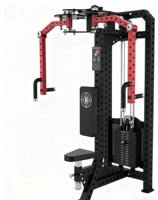 Máquina Multifuncional de Polea para Ejercicios de Tracción y Remo con Pila de Pesas Integrada para Gimnasio