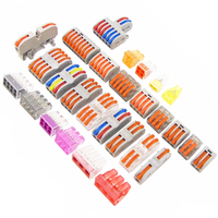 Conector de empalme rápido, conector de terminal eléctrico de cableado rápido, naranja y gris
