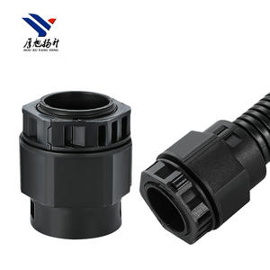 Conector rápido de manguera de prensaestopas en línea de nailon PA de plástico de doble apertura para conducto de plástico - Product Image 1