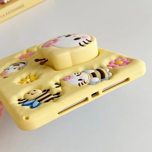 Dễ thương Kitty Bee <span class=keywords><strong>iPad</strong></span> 10 máy tính bảng Silicone Trường hợp với mở rộng đứng mini 6 chống thả áp dụng - Product Image 6