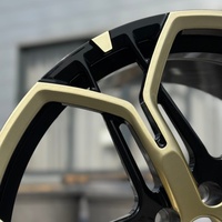 Jantes en alliage d'aluminium forgé WX Custom à cinq branches, 20, 21, 22, 23 pouces, pour véhicules de performance, légères et neuves