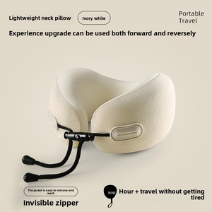 Factory Supply U-Shaped Nylon Lightweight Travel Pillow <b>Neck</b> Support Cervical Spine <b>Cushion</b> Portable Comfort Unisex - Product Image 5