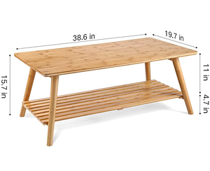 Combohome-mesa de centro plegable de bambú para sala de estar, muebles modernos - Product Image 5