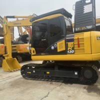 Excavatrice Komatsu PC130 d'occasion, PC120, PC130, PC138, PC150, pelle sur chenilles hydraulique de 13 tonnes pour travaux de construction