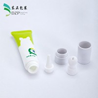 Bouchon à vis en PE de 19 mm, surface brillante, impression de logo personnalisée pour tubes cosmétiques et d'huiles essentielles, vente en gros directe d'usine