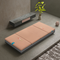 Matelas pliants orthopédiques modernes Vonature avec coussinets rafraîchissants, ignifuges, respirants, lavables et recyclables pour dortoirs (OEM/ODM)
