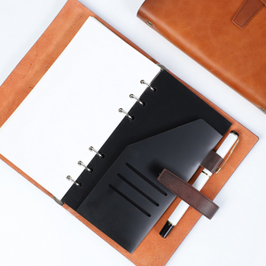 Carnet de notes d'affaires de luxe pour promotion d'entreprise, en cuir <span class=keywords><strong>souple</strong></span> vintage, cadeau, bloc-notes à deux niveaux, <span class=keywords><strong>classeur</strong></span> détachable - Product Image 6