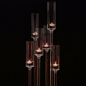 Candelabro in cristallo a grappolo alto 1m candela in cristallo Yiwu Golder 6 bracci - Product Image 3