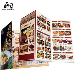 Páginas Insertables, Papel Grueso Plegado Personalizado A4, Folleto Elegante, Tarjetas de Menú Trípticas para Restaurante, Impresión de Menús para Llevar - Product Image 3