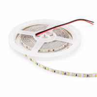 Bande lumineuse LED 24V 2835 120 LED par mètre 5mm IP20 3000K Blanc chaud Ra80 SDCM5 Rouleau de 5m Télécommande Dimmable