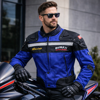 Jaket Keselamatan Olahraga Balap Motor & Mobil Duhan Stock Motowolf, Bernapas, dengan Pelindung CE