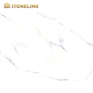 고급 고급 프로젝트를위한 회색 질감 슬래브 타일이있는 새로운 흰색 천연 흰색 대리석 - Product Image 3