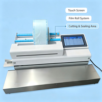 Machine de découpe et de scellage entièrement automatique pour sacs de stérilisation, scelleuse thermique dentaire pour sachets, équipement d'emballage avec écran tactile 7 pouces