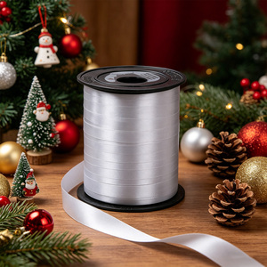 Party Love Premium silver Matte Ribbon with durable and tear-resistant properties 500m Party Wall Decorations - Product Image 5