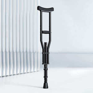 Bastone da Passeggio in Lega di Alluminio Nero, Leggero, Regolabile e Resistente, Disponibile in Tre Misure: Grande, Media e Piccola - Product Image 6