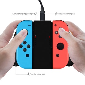 Base de Carga <span class=keywords><strong>con</strong></span> Agarre DATA FROG, Estación de Carga, Soporte Recargable para Control <span class=keywords><strong>Joy</strong></span>-<span class=keywords><strong>Con</strong></span> de Nintendo Switch, <span class=keywords><strong>Cargador</strong></span> de Control NS - Product Image 2