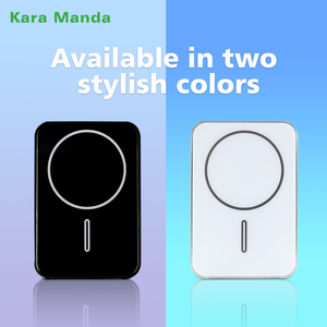 Kara Manda Safe Portable Mini 5000mAh Banco de energía con soporte Inalámbrico Carga rápida PD 20W Banco de energía para iPhone Paquete de batería - Product Image 3