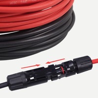 Connecteur de câble MC4, attache pour câble PV, 4/6 mm² 10/12 AWG, raccord de quincaillerie pour rallonge de panneau solaire, accessoire pour câble solaire DC