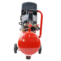 Compresseur d'air compact 1HP 0.75KW à entraînement direct, électrique, silencieux et portable pour usage commercial
