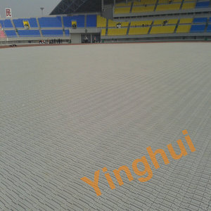 Suelo deportivo de plástico PP enrollable, rentable, para uso en exteriores, certificado SGS, 5 años de garantía, actuaciones en eventos temporales - Product Image 4