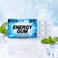 Chewing-gum sans sucre à base d'xylitol de marque OEM, formule fonctionnelle sans aspartame, Guarana Neuro Gum