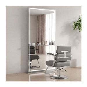 Cyber Popular Tinte caliente de un solo lado Espejo de corte de cabello Mesa especial de Barbería para peluquería Muebles de escritorio fáciles de usar - Product Image 5