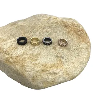 الخرز الدائري البسيط ذو الفتحة 316l من الفولاذ المقاوم للصدأ للفتحات الكبيرة لصنع المجوهرات بالجملة العثور على المجوهرات من الخرز المعدني