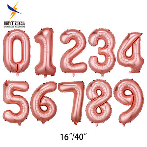 <span class=keywords><strong>Globos</strong></span> grandes de papel de aluminio Letras Número <span class=keywords><strong>Globos</strong></span> 0123456789 Número Globo de helio para suministros de fiesta de cumpleaños Decoraciones - Product Image 5