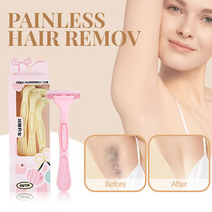Meilleure vente de haute qualité 3 pièces ensemble <span class=keywords><strong>rasoir</strong></span> à 3 lames en acier inoxydable pour femmes boîte de marque privée emballée pour le rasage du corps - Product Image 2