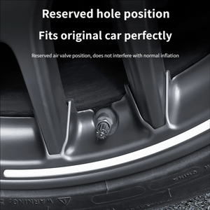 Pour Tesla <span class=keywords><strong>Model</strong></span> <span class=keywords><strong>3</strong></span> : Cache-moyeux lumineux à protection intégrale – Accessoires de protection modifiés pour roues de voiture - Product Image 3