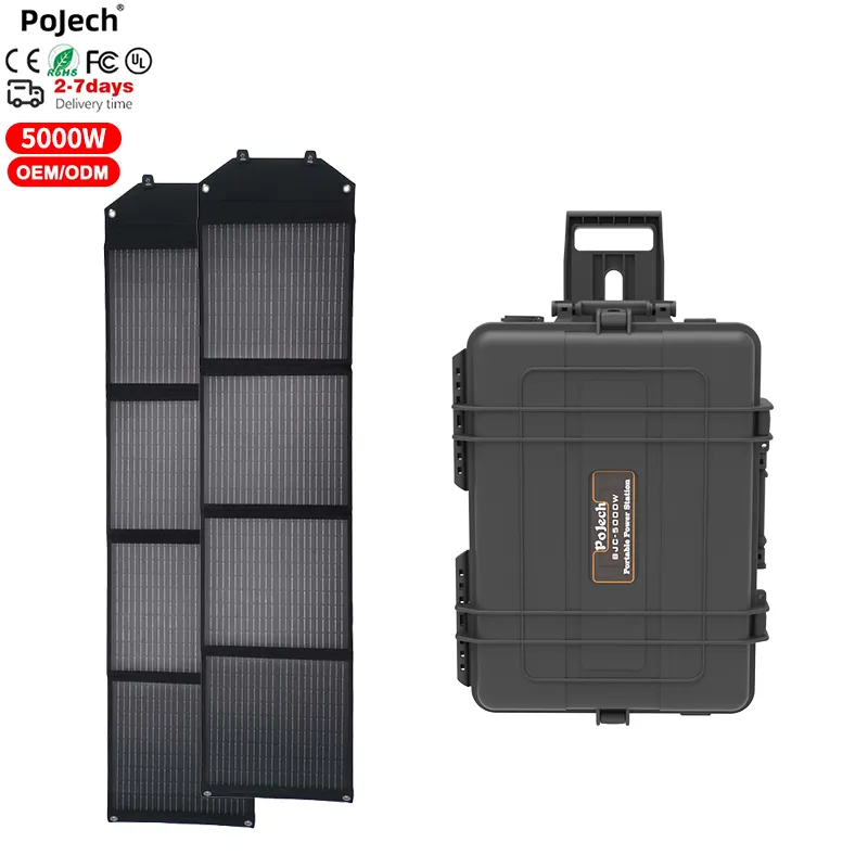 Générateur solaire portable batterie Lifepo4 générateur de centrale solaire portable 1000w 2000w 5000w avec panneau solaire sortie 220v