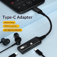 Ladekabel-Adapter für Typ-C 3,5mm Adapter für Gaming Live-Streaming Laden Typ-C zu 3,5mm Klinke Audio-Konverter