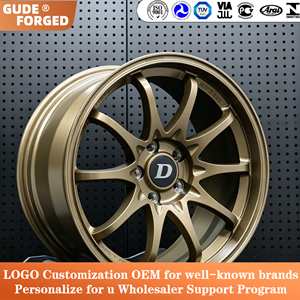 Jantes de voiture de tourisme GUDE forgées sur mesure en or style CE28SL pour <span class=keywords><strong>GR</strong></span> Yaris Civic TypeR WRX STI GR86 BRZ BMW Golf Audi - Product Image 5