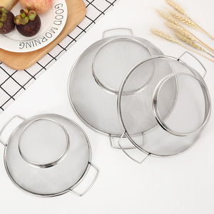 Stainless Steel Fruit And Vegetable Basket 18cm 21cm 24cm 26cm 28cm Double Handled Strainer For Kitchen Use - Product Image 3