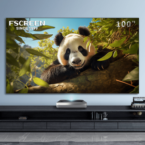 Schermo Aura <span class=keywords><strong>serie</strong></span> 100 pollici Tri-Chroma 8K UHD Laser <span class=keywords><strong>TV</strong></span> Home Theater proiettore schermo Fresnel ALR pieghevole telaio fisso 16:9 - Product Image 1