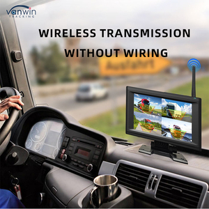 1080P 7 pulgadas inalámbrico IPS pantalla coche <span class=keywords><strong>Monitor</strong></span> Kit 4 cámaras Fácil instalación vista nocturna BSD sistema de seguridad impermeable coche marcha atrás - Product Image 2