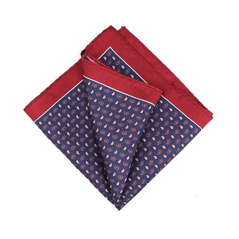 latest style 100% silk men pocket square