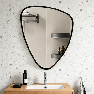 Espejo de Baño Decorativo Minimalista Autoadhesivo Sin Perforaciones, Espejo de Maquillaje de Pared Removible Sin Perforaciones - Product Image 2