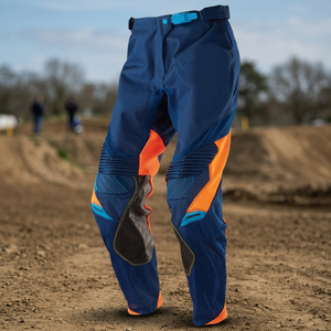 Pantalones de Motocross MX Personalizados Azules Transpirables de Secado Rápido Anti-UV Tallas Grandes Cuatro Estaciones % Poliéster Ropa Deportiva para Motocicleta y Automóvil - Product Image 3