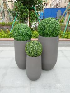 Ventes en gros directes d'usine, pots de fleurs en argile fibreuse, écologiques, biodégradables, durables, légers, avec drainage, pour la maison et le jardin - Product Image 5