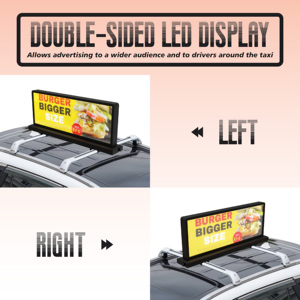 P4 4G Wifi Control Taxi LED Display Top Car Roof Screen Waterproof Outdoor Advertising Player Car Taxi Top LED Display - Product Image 2