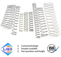 Ressorts coniques en acier inoxydable LGll Custom 302 304 316, fil de piano en acier à ressorts, ressorts plats trapézoïdaux pour l'automobile