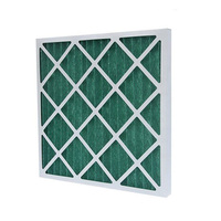 Filter Udara AC HVAC Pengganti Filter Udara AC Furnace Berbahan Panel Lipat Rangka Galvanis Elektrostatik 20x20x1